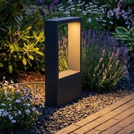Éclairage de chemin Flatt 36cm noir - 1010104