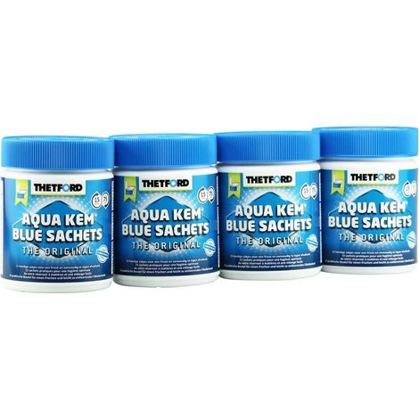 Sachets WC chimiques, produit WC chimique, sachets chimiques toilettes portables, 15 sachets, 4 doses (1/5)