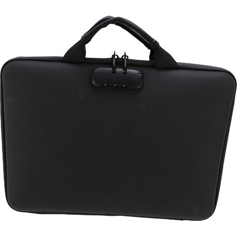 Organisateur de fichiers ignifuge avec serrure, boîte à documents à coque rigide EVA, stockage Portable et sûr pour la maison, le bureau et les voyages (1/5)