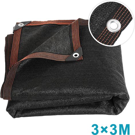 Wolketon Rete ombreggiante 300x300 cm in robusto HDPE, permeabile all'aria e resistente ai raggi UV, per terrazze e piscine