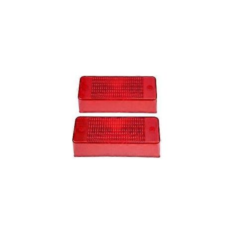 Juego de 2 lentes rojas para luces traseras para S130 S150 S160 S175 S185 S205 - Crezuo