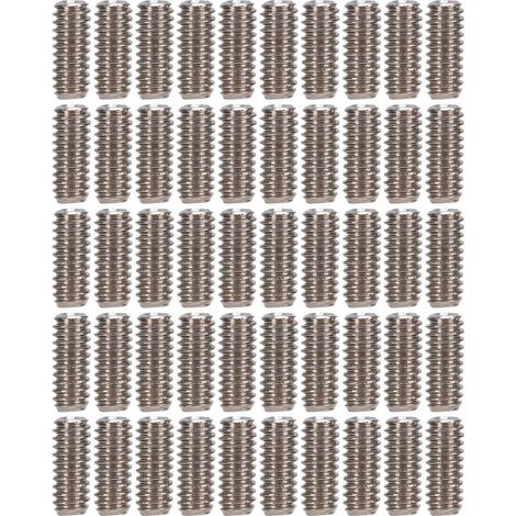 Lot de 50 vis sans tête A2-70 en inox, kit de fixation M2x5, assortiment de boulons de visserie. (1/5)