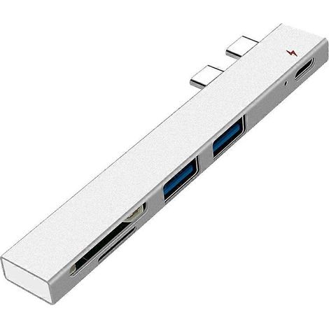 Hub Universel Multi-Type C Lecteur de Cartes SD/TF Adaptateur USB 2.0 (1/4)