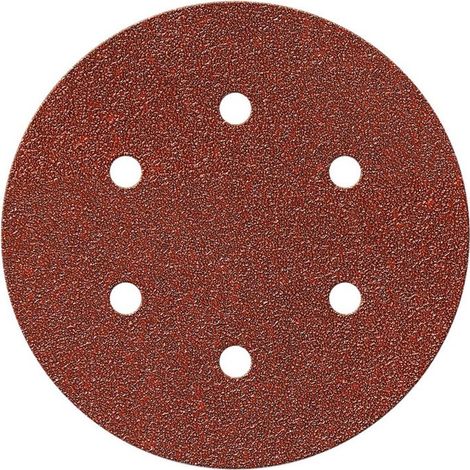Disque auto-agrippant - SCID - Diamètre 150 mm - 6 trous - Grain 40 - Vendu par 5 (1/2)