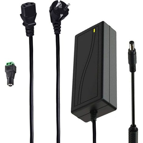 Trasformatore LED 24V 3A 72W AC/DC Spina EU alimentatore per Luci di Striscia del LED 5050/3528/2538 2m, 5m, PC, Laptop,Monitor di TFT LCD, DVD, Televisori, ecc (1/5)