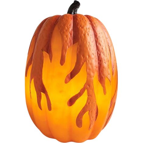 Batteriebetriebene Halloween-Kürbislaterne mit Flammeneffekt – Heimdekoration und Partygeschenke (1/5)