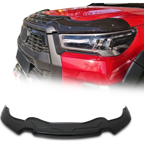 OMAC Déflecteur De Capot pour Toyota Hilux Pk 2020-2026 Chauve-souris Noir en ABS (1/4)