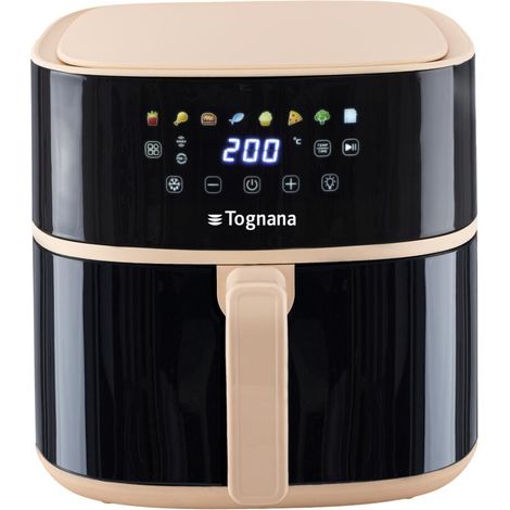 Tognana Porcellane D2DFA05IRCH Freidora Negra Champagne 8L