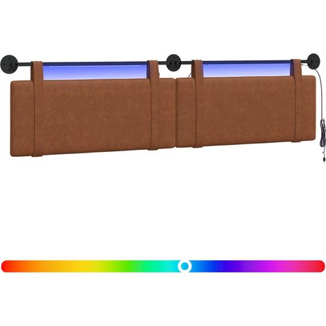 Maison Exclusive - Testiera sospesa Marrone PU Antico (1/5)