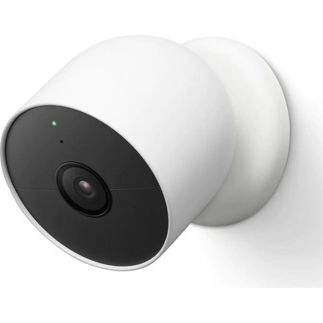 Google Nest Cam para exteriores e interiores, inalámbrica, nieve (1/5)