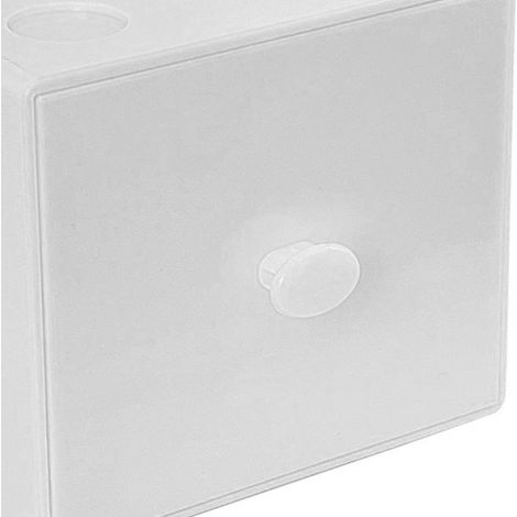 Boîte de rangement carrée de bureau en forme de macaron aux couleurs acidulées, boîte de rangement modulaire et combinable pour cosmétiques et bijoux, n° 1 blanc. (1/4)