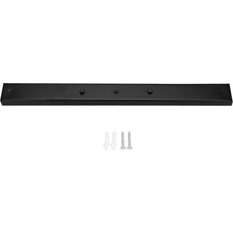 Support de Plafonnier Rectangulaire Noir pour Montage DIY de Suspension (1/5)