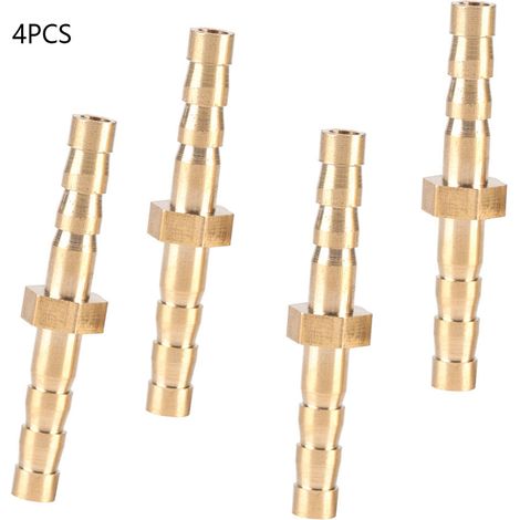 4 Stück 4-4 mm Messing-Schlauchanschluss-Reduzierstück-Stecker (1/5)