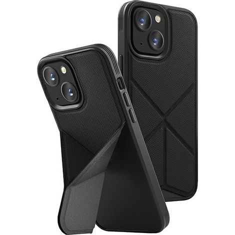 Custodia MagSafe unica per iPhone 13 con supporto, colore nero (1/5)