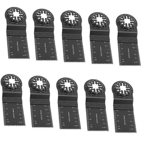Lames de scie oscillante lot de 10, lames multi-outils interface Starlock, largeur 34 mm, profondeur de coupe 40 mm (1/5)