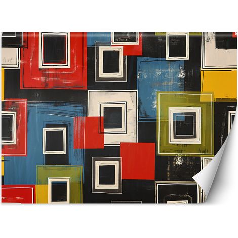 Fototapete Bunte Retro-Abstraktion 300x210 cm (1/5)