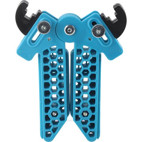 Support d'arc à poulie réglable, support de cadre d'archerie antidérapant avec kickstand bleu (1/5)