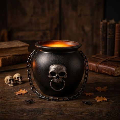Dark Skull Light-Up Cauldron (1/2)