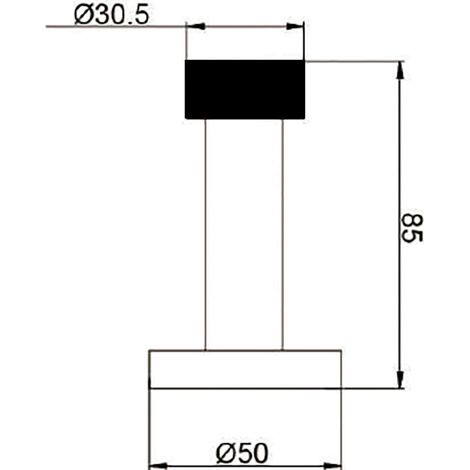 Butée de plinthe inox 8550 - HERACLES - I-8550IX (1/3)