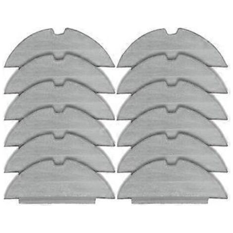 Lot de 12 lingettes de rechange pour aspirateur robot RoboVac L35 Hybrid+ et LR30 Hybrid+.-NANOTEH (1/5)