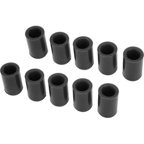 Bouchons silicone noirs 12mm x10 pour durite admission vide auto, embouts obturateurs, capuchons de protection pour tubes, extrémités de tuyau, bouchon d'insertion, 10 pièces. (1/5)