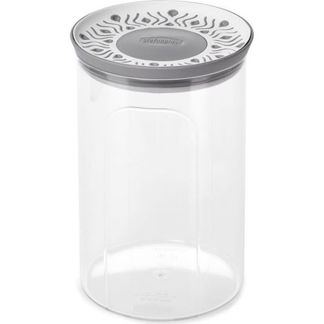 Barattolo Contenitore Ermetico Tondo Tosca Bianco Grigio 1200 cc (1/2)
