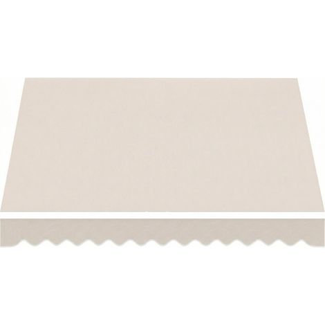 Tissu de remplacement pour auvent anti-soleil UPF 50+, compatible cadre 3,5 × 2,5 m, couleur crème (1/4)