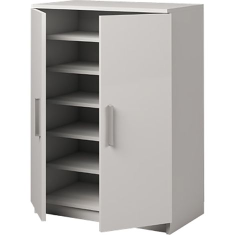 Pegane – Meuble à chaussures blanc – Dimensions 90 x 60 x 35.6 cm – Panneaux mélaminés haute densité – Fabrication espagnole certifiée PEFC