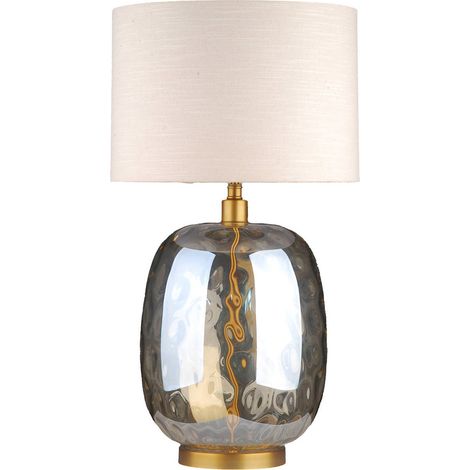 Lampe à poser en verre ambré - ambre (1/2)