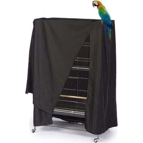 Housse de cage à oiseaux imperméable et anti-UV carrée à roulettes pour oiseaux et perroquets (104 x 69x 122 cm) (1/4)