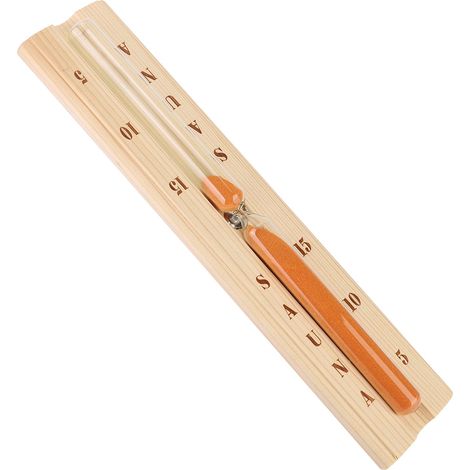 Sauna-Sanduhr aus Kiefernholz, präzise, hitzebeständige Sanduhr für Spa-Badewanne (1/5)
