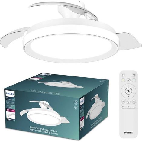 LED Bliss 28W Deckenventilator mit Fernbedienung, variable Geschwindigkeit (1/4)