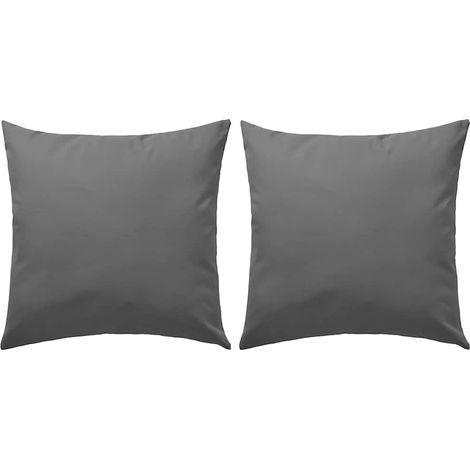vidaXL Cuscini da Esterno 2 pz 45x45 cm Grigi