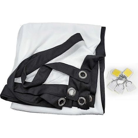Écran de projection pliable et portable 16:9 HD pour home cinéma 3D, intérieur et extérieur (1/4)