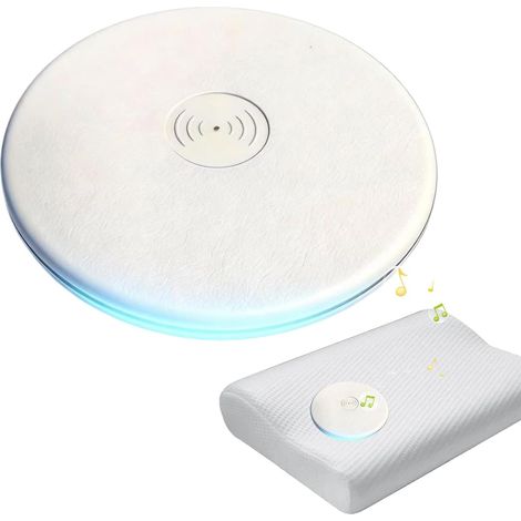 Haut-parleur sans fil Bruit blanc par conduction osseuse pour une aide nocturne optimale Haut-parleur d'oreiller pour dormir sur le côté - pour adultes, hommes, enfants et amis (1/5)