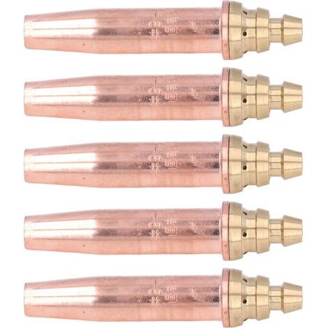 5 PIECES Isobaric Slotted Cutting Tips Propane Gas Welding Nozzles Torch Machine Consumables G03-6 (1/5)