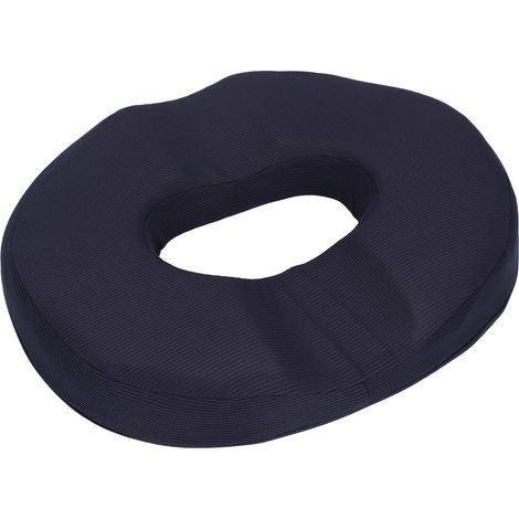 Coussin de chaise en mousse à mémoire de forme en forme de donut pour le coccyx, bleu marine, pour homme. (1/5)