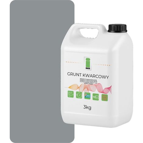 PRIMER AL QUARZO PER INTONACO SILICONE 3KG GRIGIO F7045 (1/5)