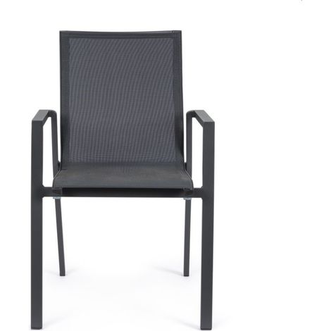 Krion antracite Sessel mit Armlehnen 56x61,5x88 (1/2)
