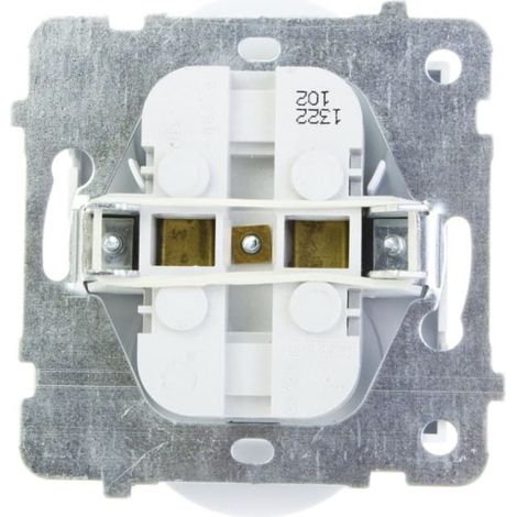 AS Enchufe doble b/u blanco GP-2GR/m/00