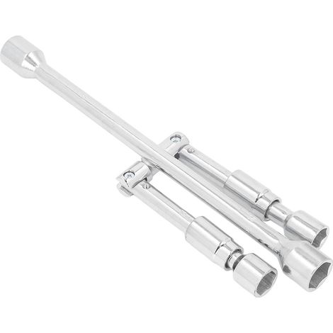 Clé en croix télescopique 14 pouces, démonte-roue 4 voies pliable pour voiture, SUV et camion, outil de serrage écrou de roue compact. (1/5)