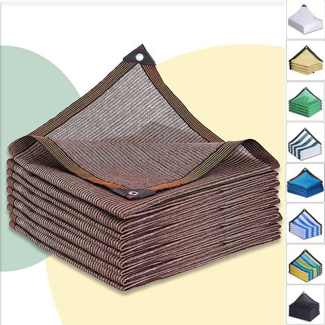 2 x 4 m Sonnenschutznetz, 90 % Schattierung, Garten-Sonnenschutznetz, atmungsaktiv, kühlend, UV-Schutznetz, Balkonnetz, Windschutznetz (1/5)