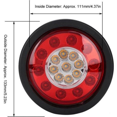 Barre Feu Arriere Moto - 48 LED 2835 3014 SMD - 12 V - Flexible Caoutchouc IP68 - Universel Pour Moto Scooter Quad - 1 Pièce (1/5)