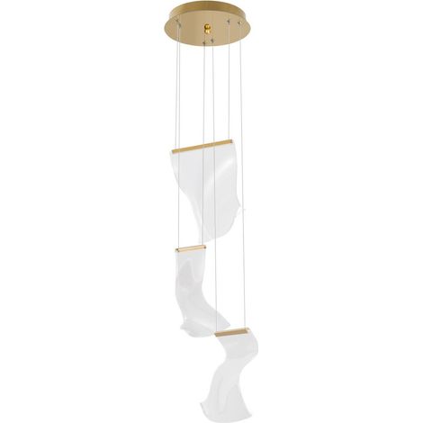 Merano Allen Cluster Suspension Plafonnier Or Aluminium LED 16W 1190Lm 3000K