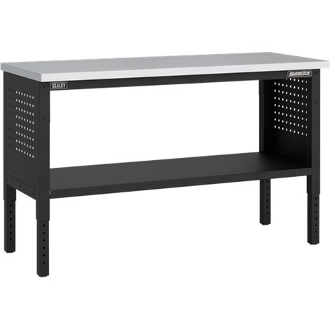 Superline Pro Modular Workbench with Stainless Steel Worktop & Adjustable Height