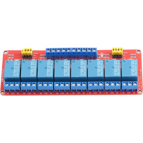 ❥❥24V 8-Channel High and Low Trigger Optocoupler Relay Module Board: Stable Performance, Powerful Drive, Fault-Tolerant Power Supply Options and (1/4)
