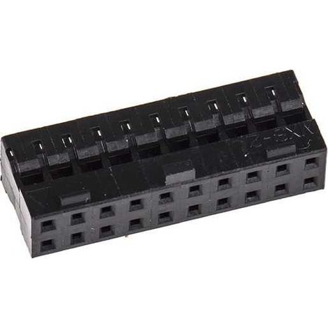 Connettore Milli Grid femmina 10X2 Vie con dentino di polarizzazione (1/2)