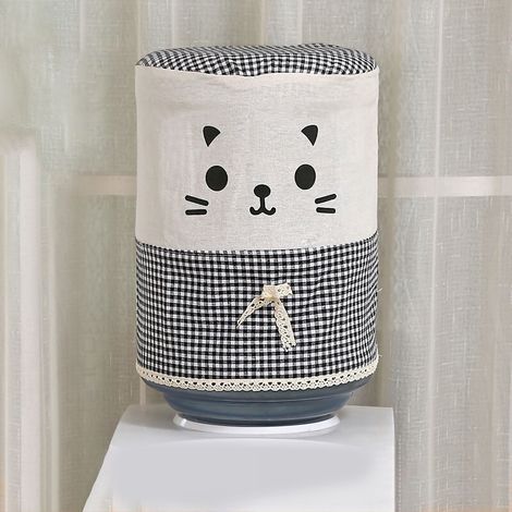 Couvercle réutilisable pour bidon d'eau, anti-poussière décoratif, design mignon avec chat, pour bureau ou maison, dimensions : 34 cm de haut x 28 cm de diamètre. (1/5)
