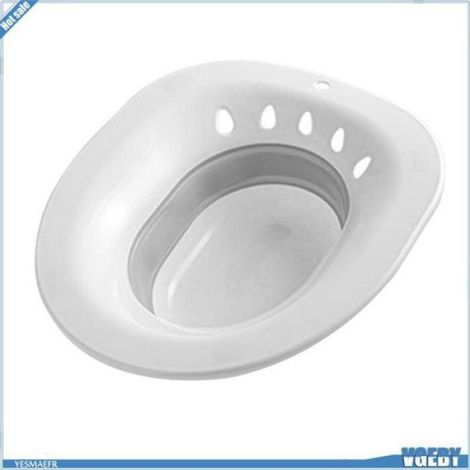 Ashata Siège de toilette Sitz Bath Sitz Bath Siège de toilette pliable Sitz Pliable Squat Free puericulture d'apprentis UMD MUSICAL (1/4)