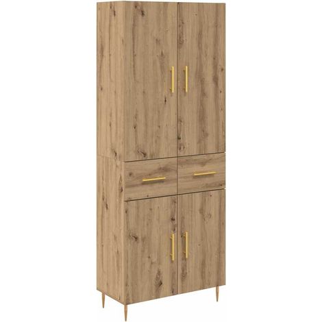 Maison Exclusive - Alacena Roble artesanal 69,5 x 34 x 180 cm Mad
